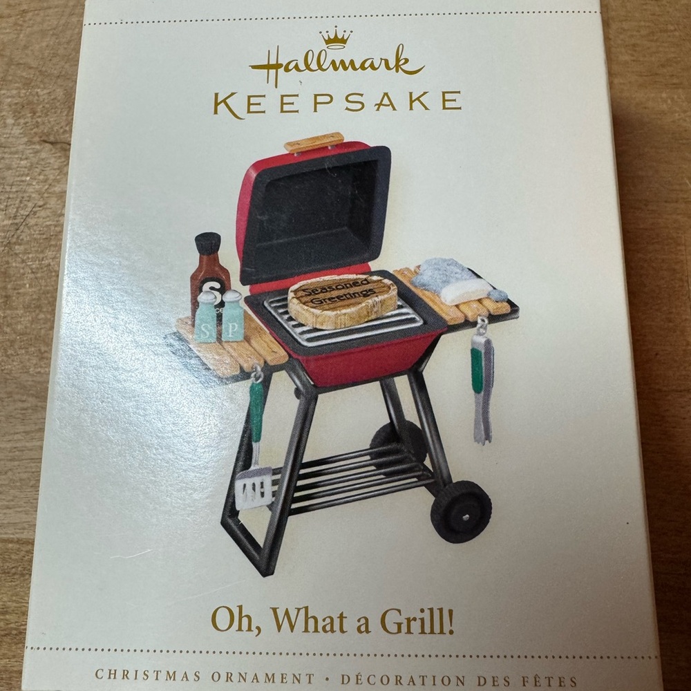 Hallmark keepsake ornaments set 
Bbq grills (2) for one deal